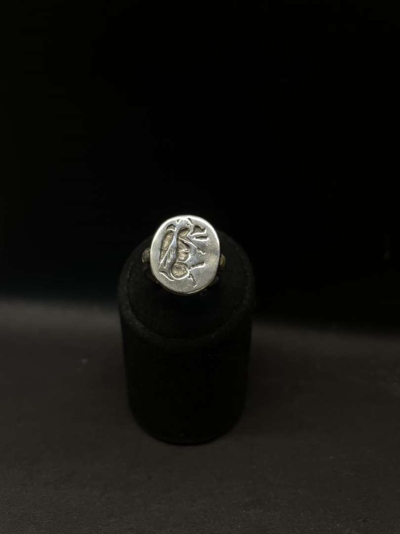 Ασημένιο δαχτυλίδι 925 με σκάλισμα