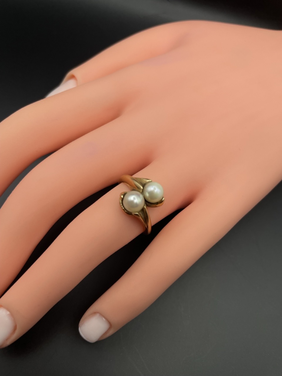 Χρυσό δαχτυλίδι με μαργαριτάρια 18Καράτια